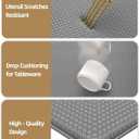 Color&Geometry Anti Fatigue Cushion Kitchen Mat for Floor -24"x59",Wide,Easy Clean, Water & Oil Proof, Anti Slip, Foam Rubber Runner Rug for Front Sink Comfort Standing, Grey