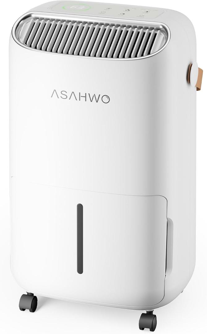 Dehumidifier for Basement,Home,Bathroom,Bedroom 45 pint/Day 4500 Sq ft Dehumidifiers with Drain Hose,Intelligent Humidity Control,3 Modes,24H Timer,Auto Defrost,Child Lock (18 Pint)