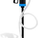 New Upgrade Plastic Lever Action Drum Pump, 55 Gallon Hand Lever Drum Pump is 1 Pint Per Stroke | for High Viscosity Oils, Agricultural Chemicals | 6.56 ft of 3/4 Corrugated Hose