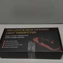 HALIDODO 35.4'' x 17'' Red Light Therapy Mat for Body, 500 LEDs Tri-Chip Upgrade 660nm& 850nm Near Infrared Light Therapy Pad Wrap Belt Blanket for Body Back Waist Shoulder Knee Joint, 90Min Timer (Black)