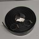 Discharge Hose 1-1/2-Inch by 50-foot Sump Pump Hose with 2pcs SUS 304 Clamps Pool Backwash Hose for Draining/Removing Water Lay Flat Hose 1550