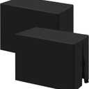 Fixwal Table Covers, 2 Pack 4FT Table Cover Fitted, Black Table Cover Protector for Folding Table, 48 x 24 Inch Fitted Tablecloth for 4 Foot Tables