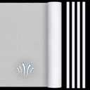 Woanger 2 Pcs 1000 x 300 mm DIY PC Case Dust Filter 0.5 mm High Airflow Hole PC Fan Mesh Filter Air Vent Covers PVC Dustproof Cover with 8 Magnetic Strip for Computer Chassis Speaker and More, White
