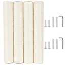 ECCIBOUN 4 PCS 7.4cm 2.91in Diameter Cat Scratching Post Replacement Sisal Pole (45cm/17.72in, M10)