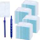 Disposable Duster Refills Bulk, Extendable Heavy Duty Dusters Refills 180 Degree Multi Surface Dusting Brush Replacement Head with Handle for Cleaning Home, Blinds, Ceiling Fans 200 Sets