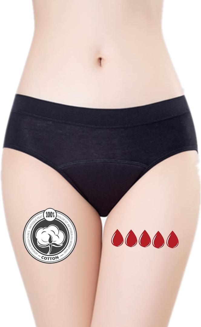 Period Underwear Heavy Flow Women 30ML Absorbent Leak Proof Panty Postpartum Pants Menstrual Panties Briefsm Medium