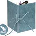 Greeting Card Organizer Kit, Premium Vegan Leather, Transform Your Greeting Cards into a Forever Greeting Card Binder/Book/ Holder and Greeting Card Keeper (With Hole Punch, Love)