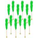 Fruidles Watermelon Rock Candy Lollipops Pops Candy Suckers, Color and Flavor Assortment, Individually Wrapped, 6.5" (Pack of 12) - Green Best By 09/25/26
