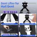 Super PDR Car Dent Repair Kit Paintless Dent Puller Tool Set with 2 in 1 Slide Hammer, Glue Gun & New GlueTabs No Paint Damage DIY Dent Remover for Door Dings, Hail, Hood & Fender Dents
