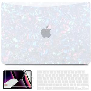 B BELK Compatible with MacBook Pro 14 inch Case 2026-2021 M5 M4 M3 M2 M1 A3426 A3427 A3434 A3112 A3185 A3401 A2918 A2992 A2779 A2442, Plastic Hard Shell+Keyboard Cover+Screen Protector, Shiny Pearl