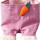 Easter Party Candy Bag Creative Rabbit Overalls Shape Storage Bag Candy Treat Gift Bags for Easter Party Decoration Supplies