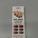MOYOU LONDON Semi Cured Gel Nail Strips - 20 Pcs. Waterproof Gel Nail Wraps, Cures in Sunlight or UV/LED Lamp, Lasts Up to 2+ Weeks, Stretchable, Easy to Apply & Remove, Vegan & Cruelty-Free Black/Red Gradient/ Glossy Pack of 3