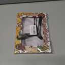 2 x Merry Christmas Picture Frame, Winter Holiday Decorations Holiday Gifts,Gingerbread Men Theme Photo Frame Signs, Wooden Tabletop Photo Frame With Stand, Christmas Frame Gifts for Family Friends-C06