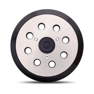 5 Inch 8 Hole Hook and Loop Metal Orbital Sander Pad Compatible with Makita BO5010 BO5030 BO5031 BO5041 XOB01Z Random Orbital Sander, 3 Screw Holes Sanders Replacement Pad Part for 743081-8 743051-7