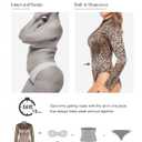 Popilush Long Sleeve Body Suits Womens Turtle Neck Bodysuits Full Body Shapewear Tummy Control Tops Spring Summer Outfits