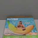 Sloosh Inflatable Banana Pool Float - Ride on Banana Pool Floats Funny Swimming Pool Party Decorations