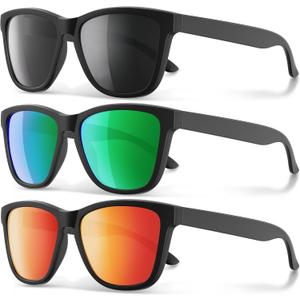 Polarized Sunglasses for Men and Women - Classic Fashion Sun Glasses Shades for Driving, Outdoor Sports, and Daily Wear UV400 Protection