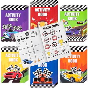 JAPBOR Race Car Coloring Books - 24PCS Mini Racing Cars Activity Color Books Bulk for Kid Party Favors, Truck Transportation Themed Small Colouring Pages for Birthday Gifts Class Drawing Painting Game JAPBOR Race Car Coloring Books - 24PCS Mini Racing Cars Activity Color Books Bulk for Kid Party Favors, Truck Transportation Themed Small Colouring Pages for Birthday Gifts Class Drawing Painting Game