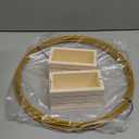 FoldTier 24 Pcs Metal Floral Hoop Centerpiece with Stand for Tables - Includes Gold Wreath Rings and Wooden Stands for DIY Wedding Baby Shower Communion Baptism Birthday Party Decoration (12 Inches)