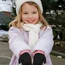 Cooraby 3 Pairs Kid's Winter Magic Gloves Thicken Knitted Cashmere Warm Gloves Children Stretchy Unisex Gloves for Boy Girl (Black)