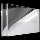 Roowest 2 Pcs 18 x 36 Inch, 1/4 Inch Thick Clear Acrylic Sheets Plastic Panels Sheets Cut to Size Cast Acrylic Board Panel with Protective Film for Craft DIY Projects Sign Frame(Transparent)