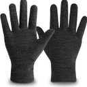 Merino Protect 100% Merino Wool Gloves For Kids Men Women Touch screen Thermal Glove Liners Ski Cold Weather