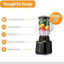 Toastmaster 350 Watt Blender with 48 oz BPA-Free Jar, Black, TM-600BL