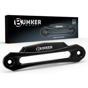 BUNKER INDUST Winch Hawse Fairlead 10" Inch Aluminum Fairlead for 9,000-14,500lbs Winch with Synthetic Rope Winch Accessories (10" Bolt Pattern)