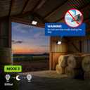 Solar Flood Lights Outdoor, 294 LED Motion Sensor Outdoor Lights, IP67 Waterproof Solar Flood Light for Outside, 3000LM Angle Adjustable Security Spot Lights for Porch Patio Yard Garage, 2 Pack 7500K (Cool White)