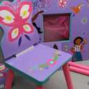 Disney Encanto Kids Table and Chair Set with Storage (2 Chairs Included) by Delta Children Ideal for Arts & Crafts, Snack Time, Homeschooling, Homework & More - Greenguard Gold Certified, Purple