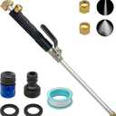 Amazon.com: Pymga Upgraded Jet Nozzle Pressure Washer Wand for Garden Hose with 2 Different Nozzles and Hose Quick Connectors, Jet High Pressure Washer Tools for Tackling Tough Grime And Dirt with Ease : Patio, Lawn & Garden