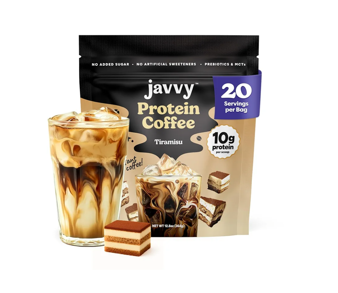 Tiramisu Protein Iced Coffee - Premium Whey Protein & Instant Iced Coffees - 100% Natural Cold Brew Coffee - Zero Artificial Flavors & Sweeteners, 105 mg Caffeine Per Serving, 0g of Sugar, 20 Servings