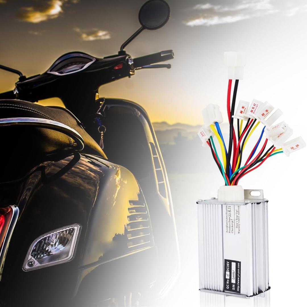Controller 36v 1000w for Brushed Electric Motor Engine Scooter with White Battery Connector Terminal