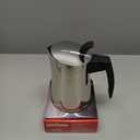 Magefesa Balance 6Cup Stainless Steel Espresso Moka Pot – Classic Italian Coffee Maker with Bakelite Handle & Knob – Greca Coffee Maker Compatible with All Types of Stovetops including Induction