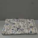 Jinchan Lima Vintage Area Rug 3x5 for Entryway - Machine Washable Stain Resistant Non-Slip Low Pile Ultra-Thin Floral Print Indoor Rug for Kitchen Bedroom Living Room (3x5ft, Blue)