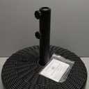 C-Hopetree 88 lb Heavy Duty Water Fillable Round Base Stand Weight for Patio Outdoor Market Table Umbrella, Black