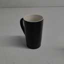 Smilatte 20 Ounces Extra Large Coffee Mug, M007 Plain Tall Big Ceramic Latte Cappuccino Tea Cup with Handle for Dad Men Boss Coworkers,Ideal Mugs for Office Home Daily Use, Black