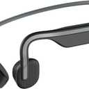 SHOKZ OpenMove - Open-Ear Bluetooth Sport Headphones, Bone Conduction Wireless Earphones, Sweatproof for Running and Workouts, with Sticker Pack, Grey