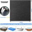 100x100 Inch Hot Tub Mat, Inflatable Hot Tub Mat, Large Washable Floor Protection Mat, Portable Spa Pool Accessories, Waterproof Non-Slip Underlining Absorbent Spa Pool Floor Base Protection