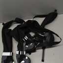 Waterproof Dog Suspender Boots, Reflective Anti-Slip Dog Shoes with Adjustable Straps for Small Medium Large Dogs, Stay-On Dogs Paw Protector Leggings for Outdoor Walking, Rain & Snow Hiking (Black,S)