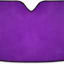 xigua Purple Solid Color Car Windshield Sun Shade Front Window Folding Auto Sunshade Anti-UV Rays Sun Visor Shade for Car Truck SUV (M)