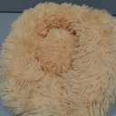 Tiny Dog Bed 15 Inch for Extra Small Dogs,Washable Puppy Bed,Soft Faux Fur Calming Donut Bed for Chihuahua Yorkie Maltese Pomeranian,Light Brown