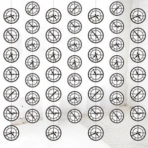 Xinnun Wonderland Tea Party Decorations Curious Clock Garlands Banners Princess Theme Banner Cutouts Ribbon Streamers for Wonderland Birthday Baby Shower Garden Tea Wedding Party Decor Supplies