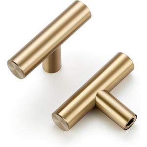 Ravinte 2'' Cabinet Handles Stainless Steel Champagne Bronze Kitchen Cabinet Hardware Handles of Kitchen Cupboard Handles 10 Pack