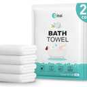 Ditoi Disposable Bath Towels,Extra Large Beach Towels 30"X60", Camping Towels for Travel Hotel, Soft Quick Dry Shower Tissue for Body,Gym Sports,Beach (XL,15 Count)