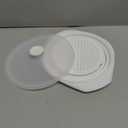 Large White Vegetable Steamer Microwave, Collapsible Microwave Veggie Steamer With Lid, Space-Saving Design, Freezer & Dishwasher Safe, 100% Food Grade Silicone For Cooking Veggies, Dumplings, 44oz