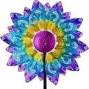 Colorful Wind Spinner 38Inches, Metal Garden Pinwheels for Yard and Garden, Decorative Wind Spinners for Outdoor Patio Yard Lawn