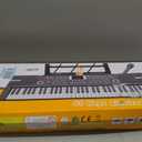 61 Keys Keyboard Piano, Electronic Digital Piano with Built-In Speaker Microphone, Sheet Stand and Power Supply, Portable Piano Keyboard Gift Teaching for Beginners, 29.5 inch W x 8.7 inch D x 2.3 inch H