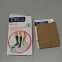 JOBST Relief Knee High Graduated Compression Socks 20-30mmHg - Comfortable Unisex Design - Closed Toe (X-Large Full Calf, Beige)