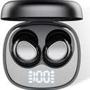 Sleep Ear Buds, 2025 True Wireless Earbuds, Ultra-Mini Bluetooth 5.4 Earbuds for Side Sleepers, 53H Play Hi-Fi Stereo 3D Bass Noise Cancelling Bluetooth headphones, USB C, IP7 Waterproof LED Earphones